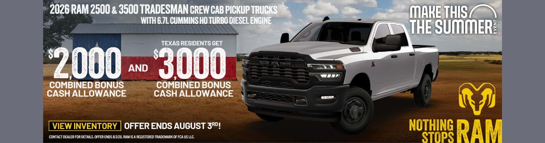 Ram 2500 offer