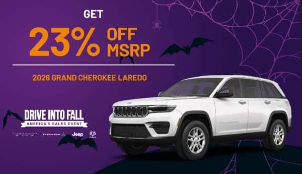 Get a 2026 Jeep Grand Cherokee Laredo for 23% Discount OFF MSRP!