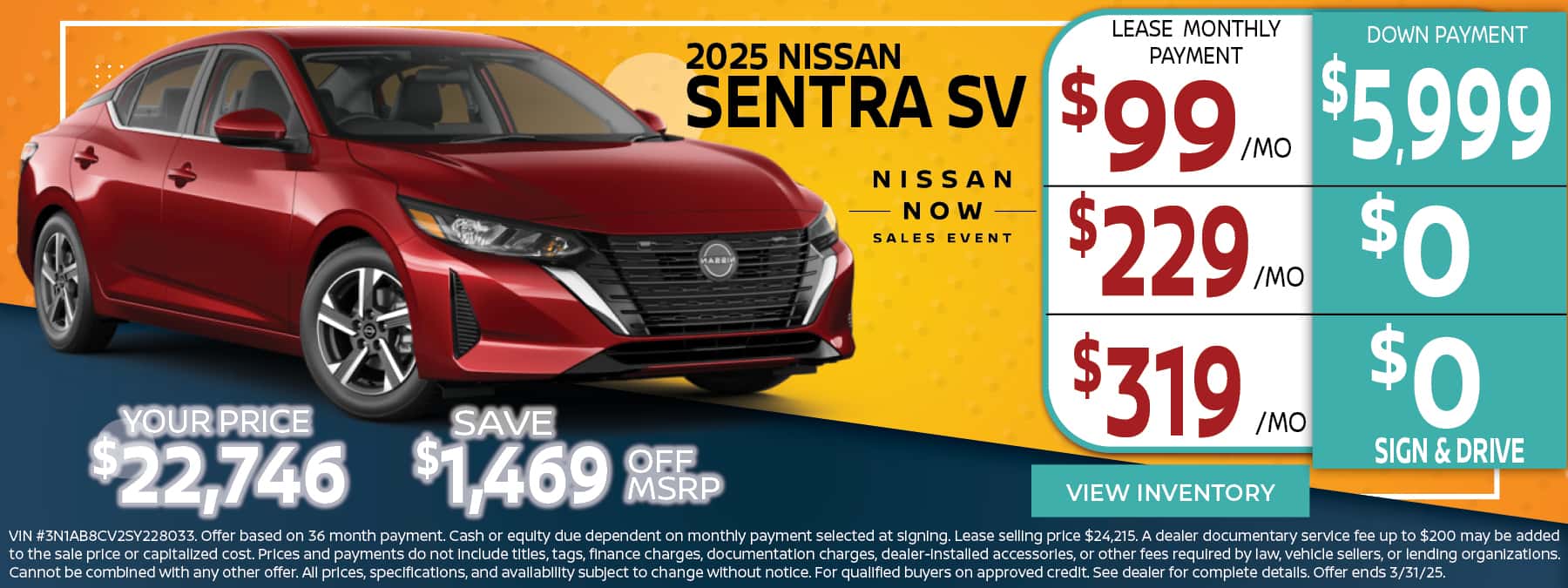 2025 Nissan Sentra SV