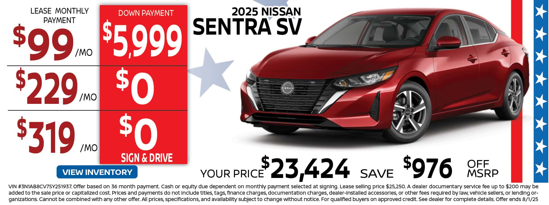 2025 Nissan Sentra SV