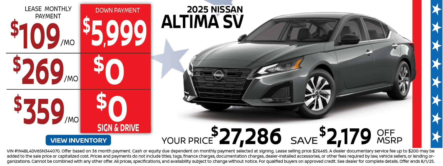 2025 Nissan Altima SV
