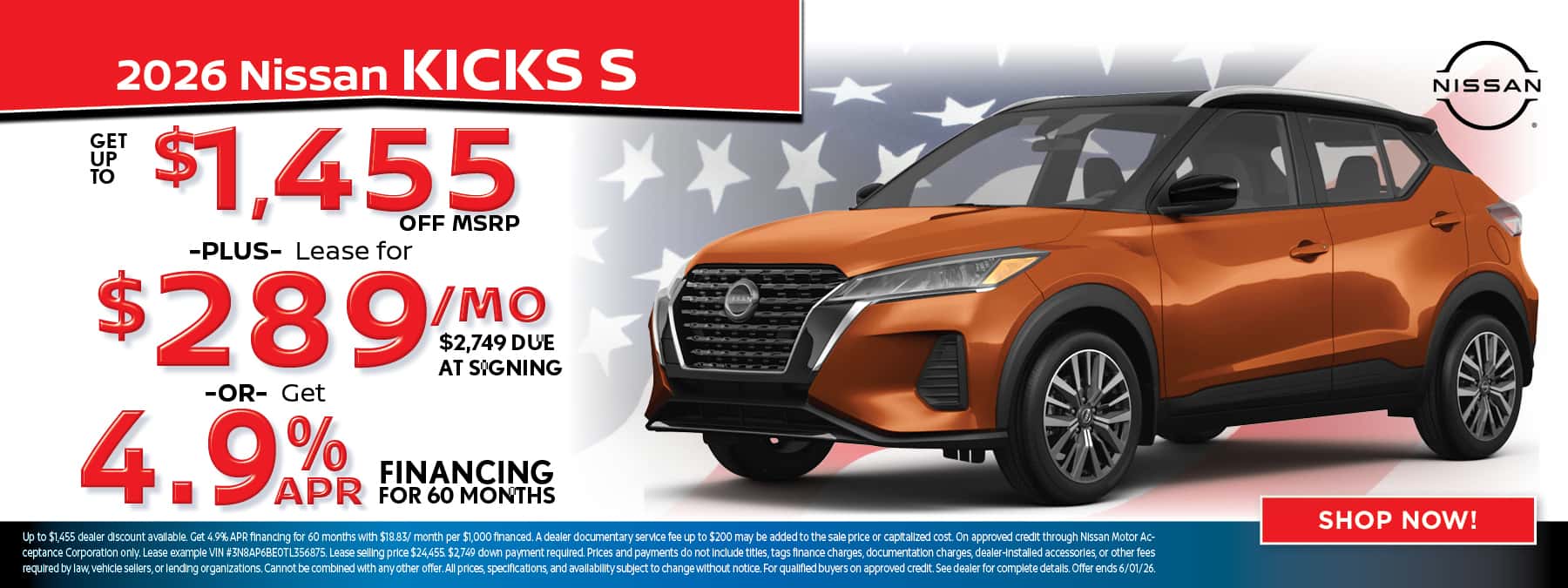 2026 Nissan Kicks S