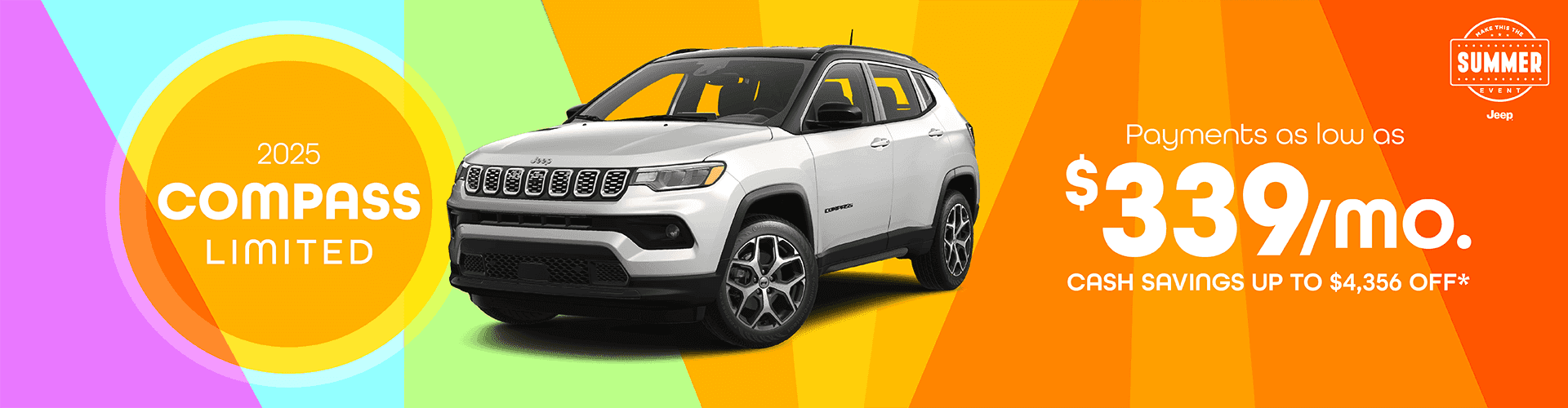 2025 Compass Limited : Payments as low as $339 per month - Cash savings up to up to $4356 off -