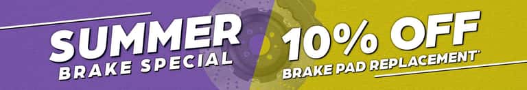 Summer Break Special | 10% Off Brake Pad Replacement