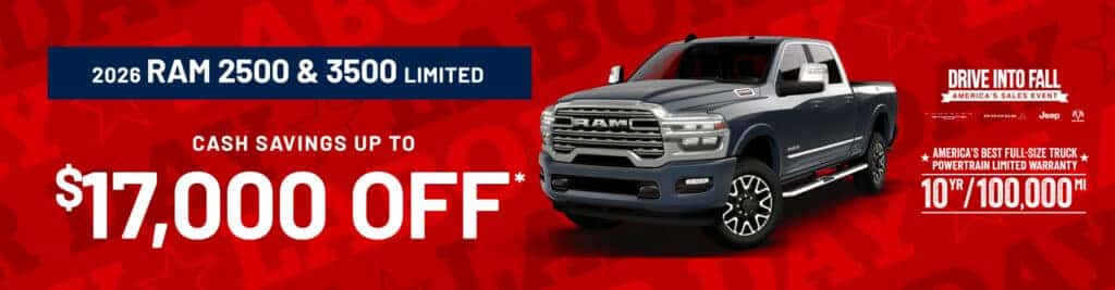 2026 2500 & 3500 Limited : Up $17,000 off
