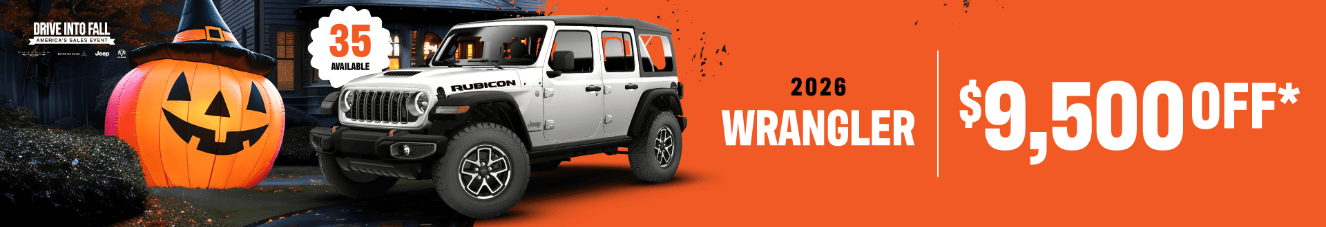 2026 Wrangler All : $9,500 off!*