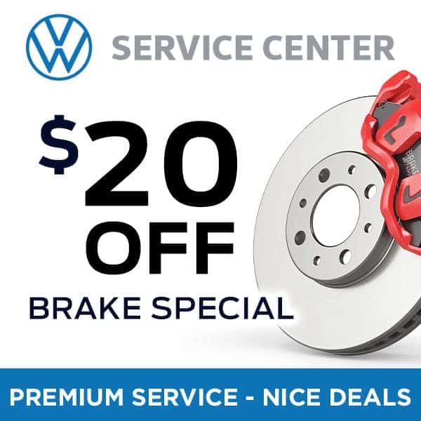2023 ServCoup VolkswagenVW $20 Off Brake Special