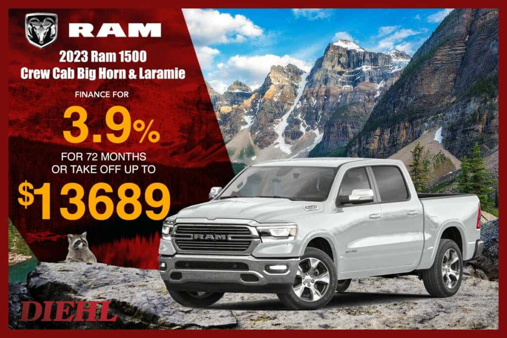 2023 Ram 1500 Crew Cab Big Horn & Laramie 