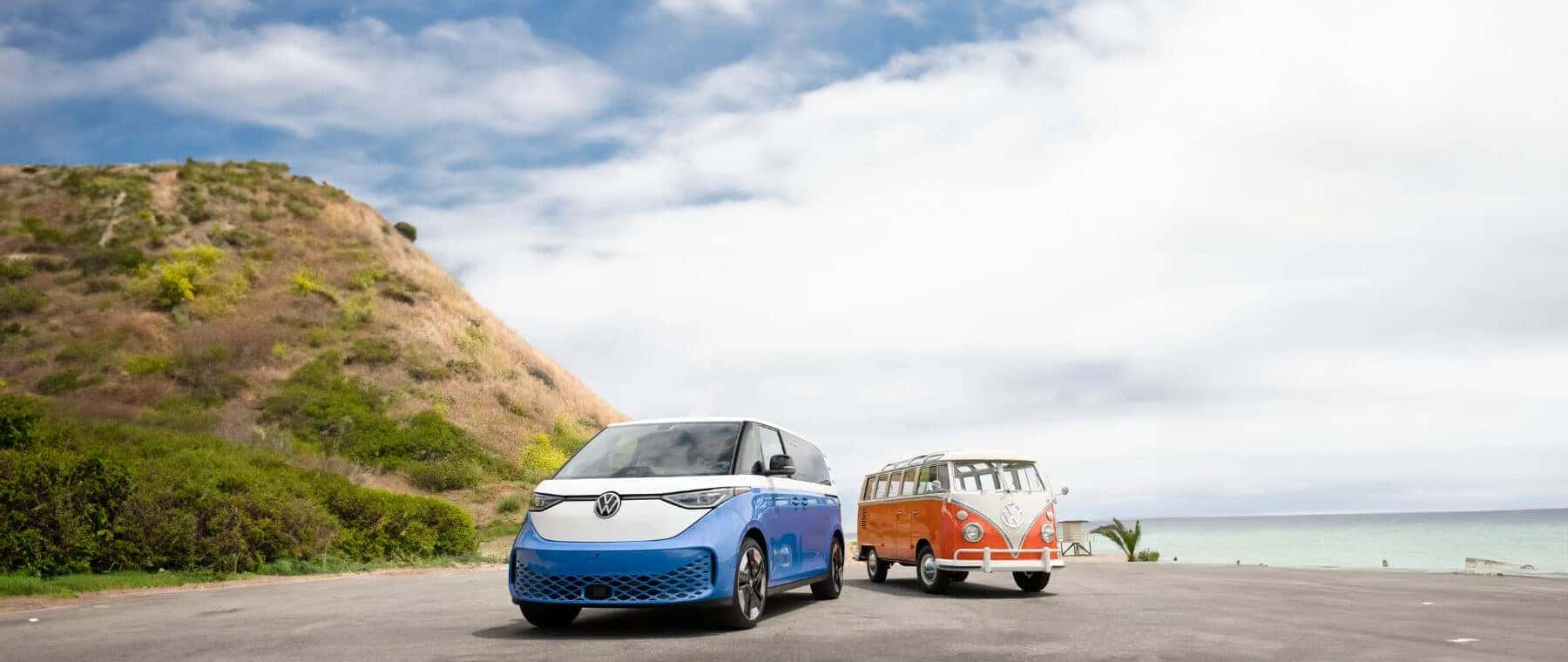 VW vans by ocean