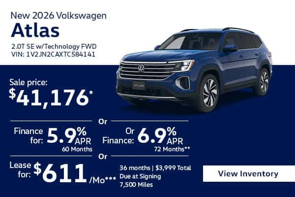 New 2026 Volkswagen Atlas 2.0T SE w/Technology FWD