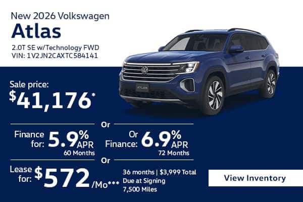 New 2026 Volkswagen Atlas 2.0T SE w/Technology FWD