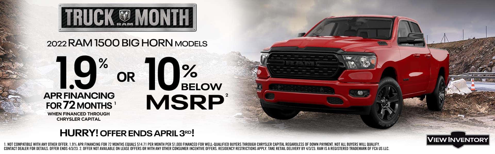 New 2022 RAM 1500 Big Horn Crew Cab Offer