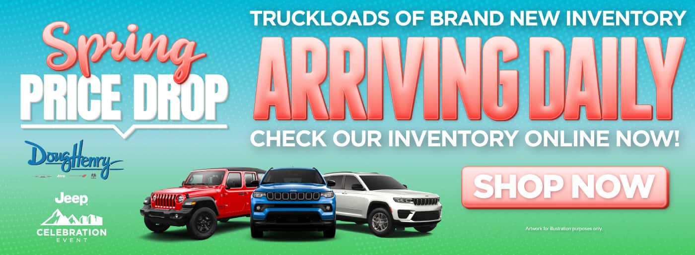 New Inventory Arriving Daily