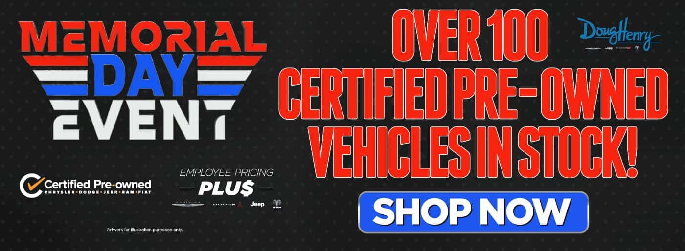 Over 100 Certified Pre-Owned Vehicles in Stock