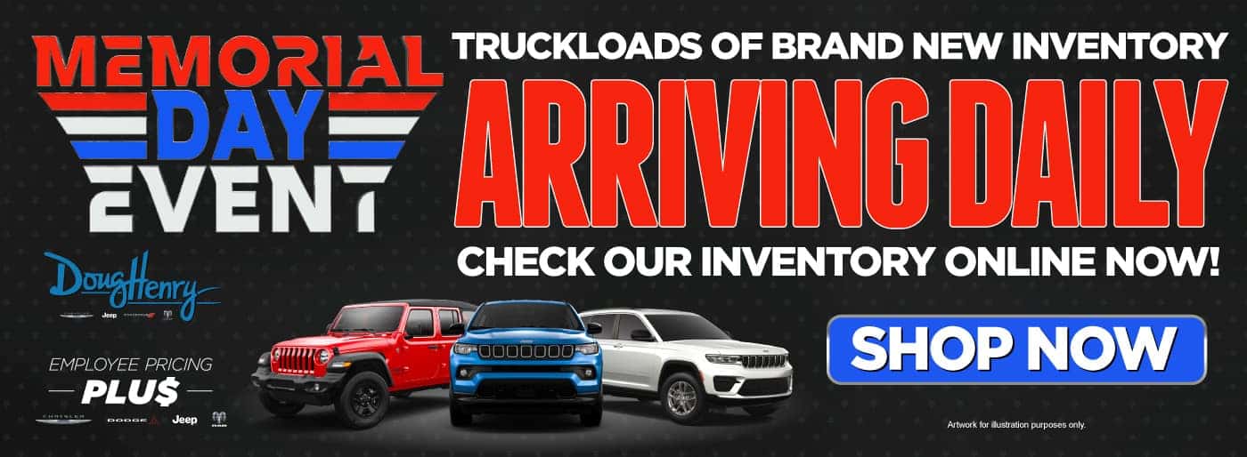 New Inventory Arriving Daily