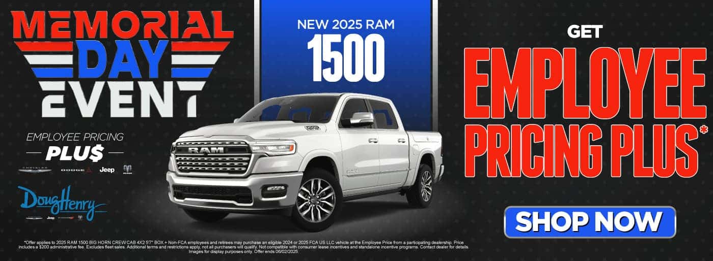 NEW 2025 RAM 1500 GET EMPLOYEE PRICING PLUS*