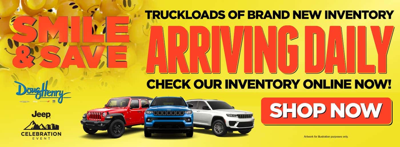New Inventory Arriving Daily