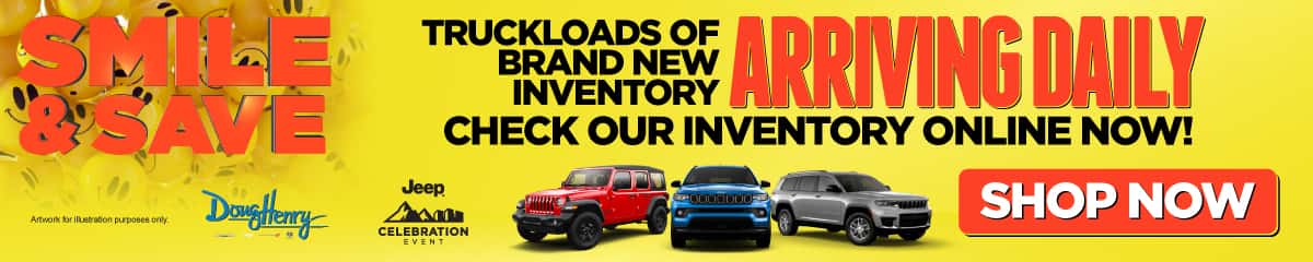 New Inventory Arriving Daily