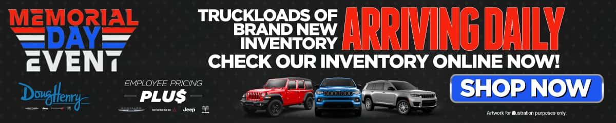 New Inventory Arriving Daily
