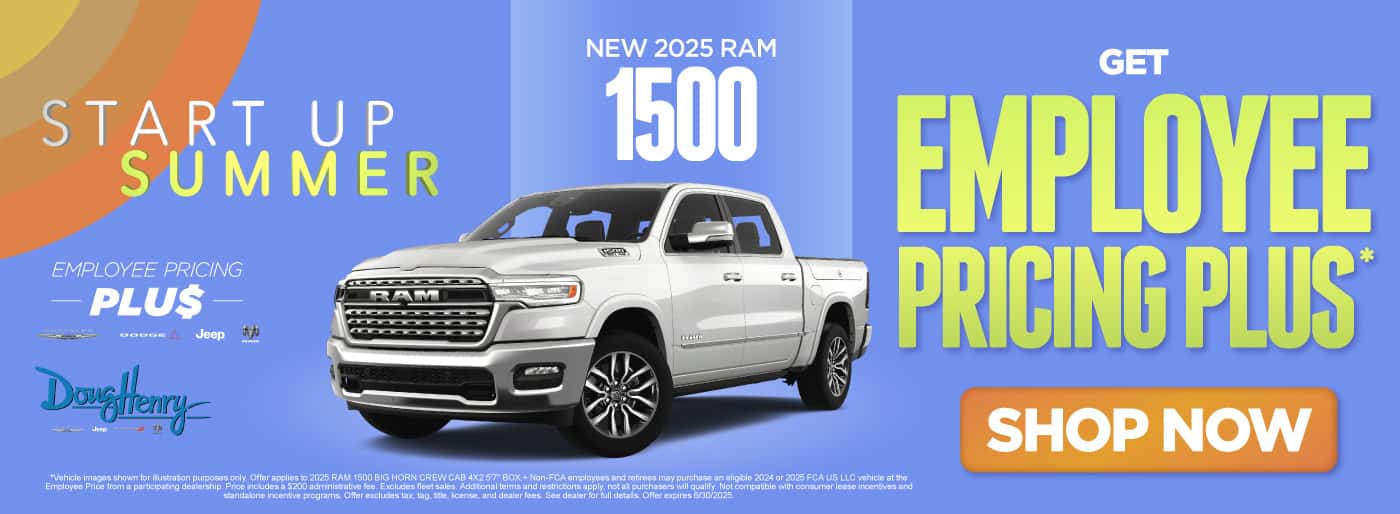 New 2025 RAM 1500 GET EMPLOYEE PRICING PLUS*