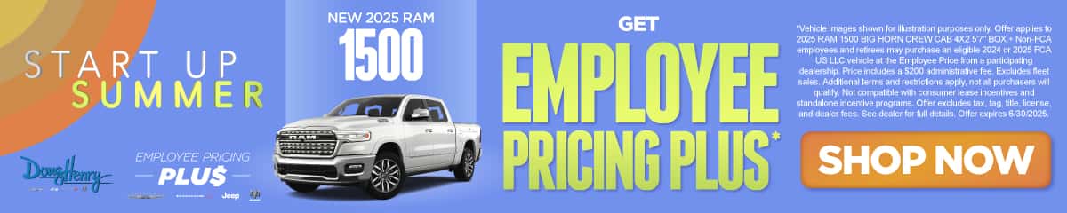 New 2025 RAM 1500 GET EMPLOYEE PRICING PLUS*