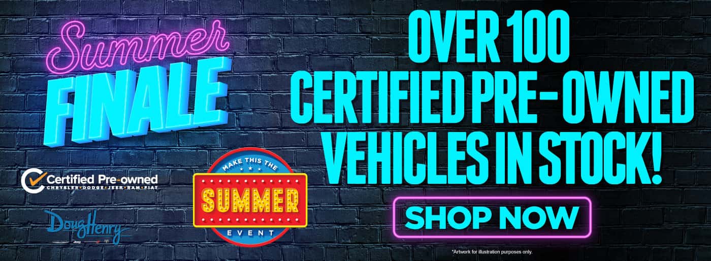 Over 100 Certified Pre-Owned Vehicles In Stock!