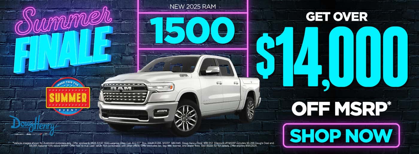 New 2025 RAM 1500 Get Over $14,000 Off MSRP*
