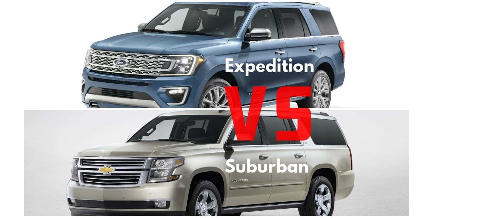 ford excursion vs suburban size