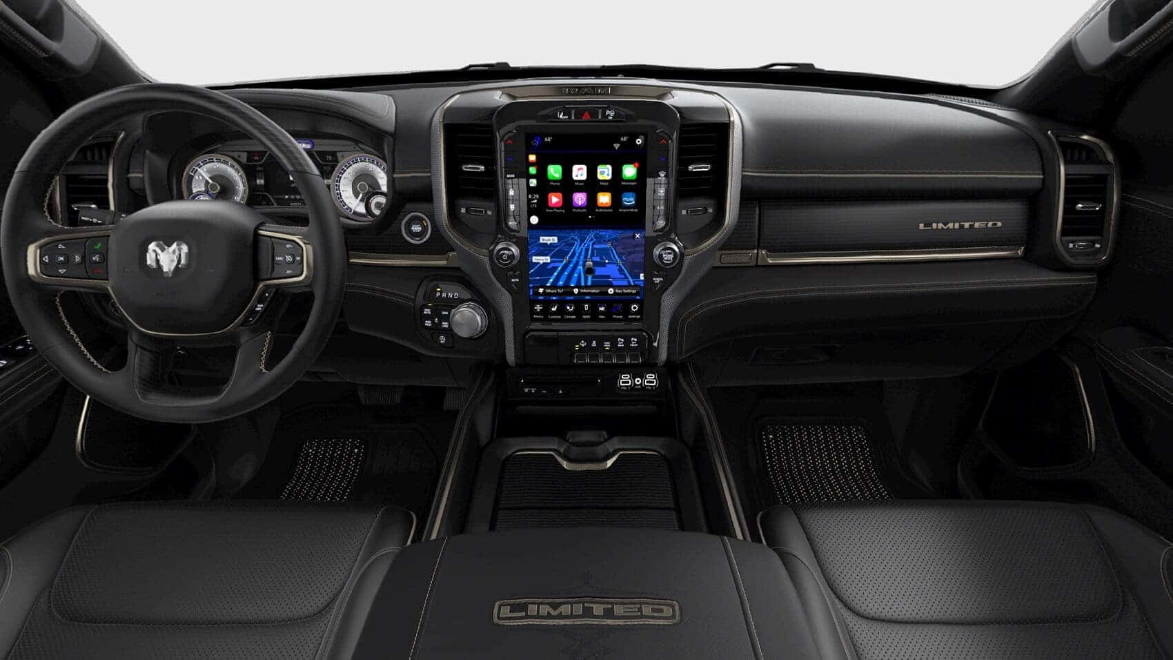 2020 RAM 1500 12-inch touchscreen with Advanced Apple CarPlay® Technology
