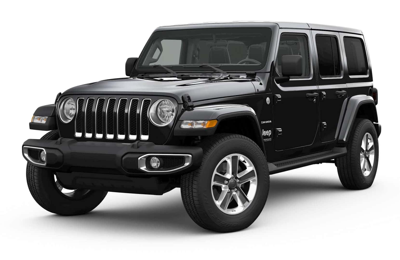 Black Jeep Wrangler Sahara