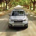 2018 Subaru Foresteter Driving Through Suburban Neighborhood