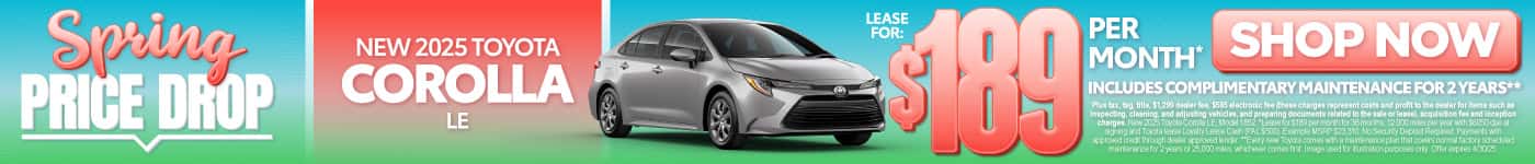New 2025 Corolla LE 
