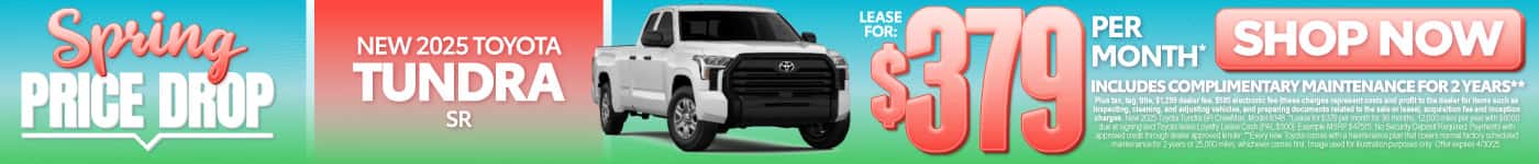 New 2025 Tundra SR 