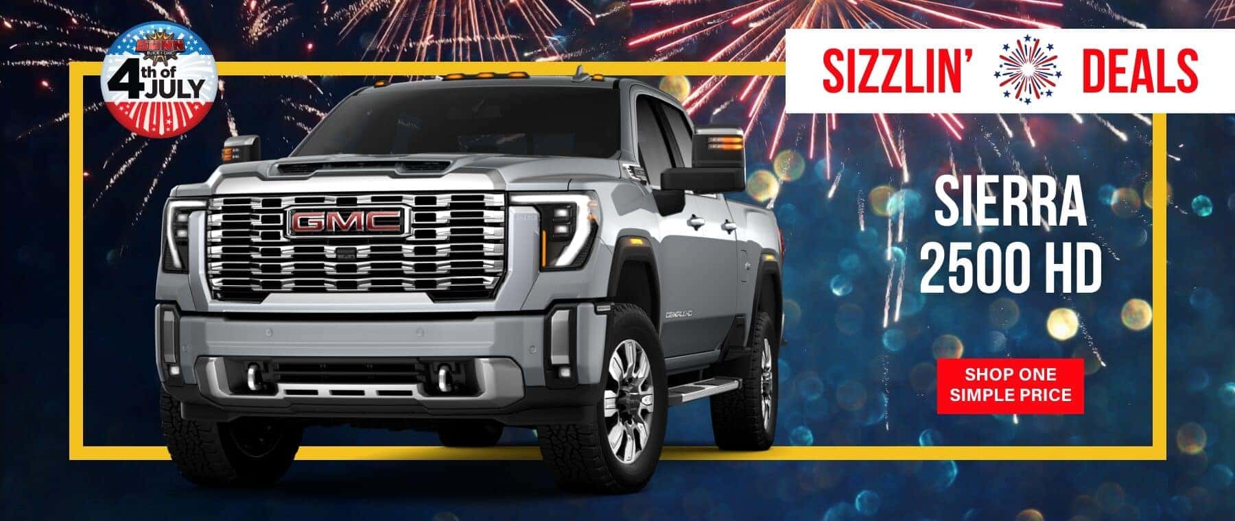 Gunn BGMC Sierra 2500 HD July sales offer