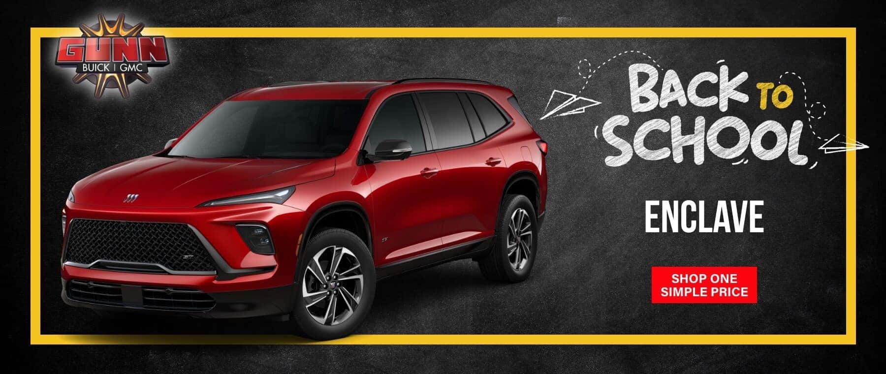 Gunn BGMC Enclave August sales banner