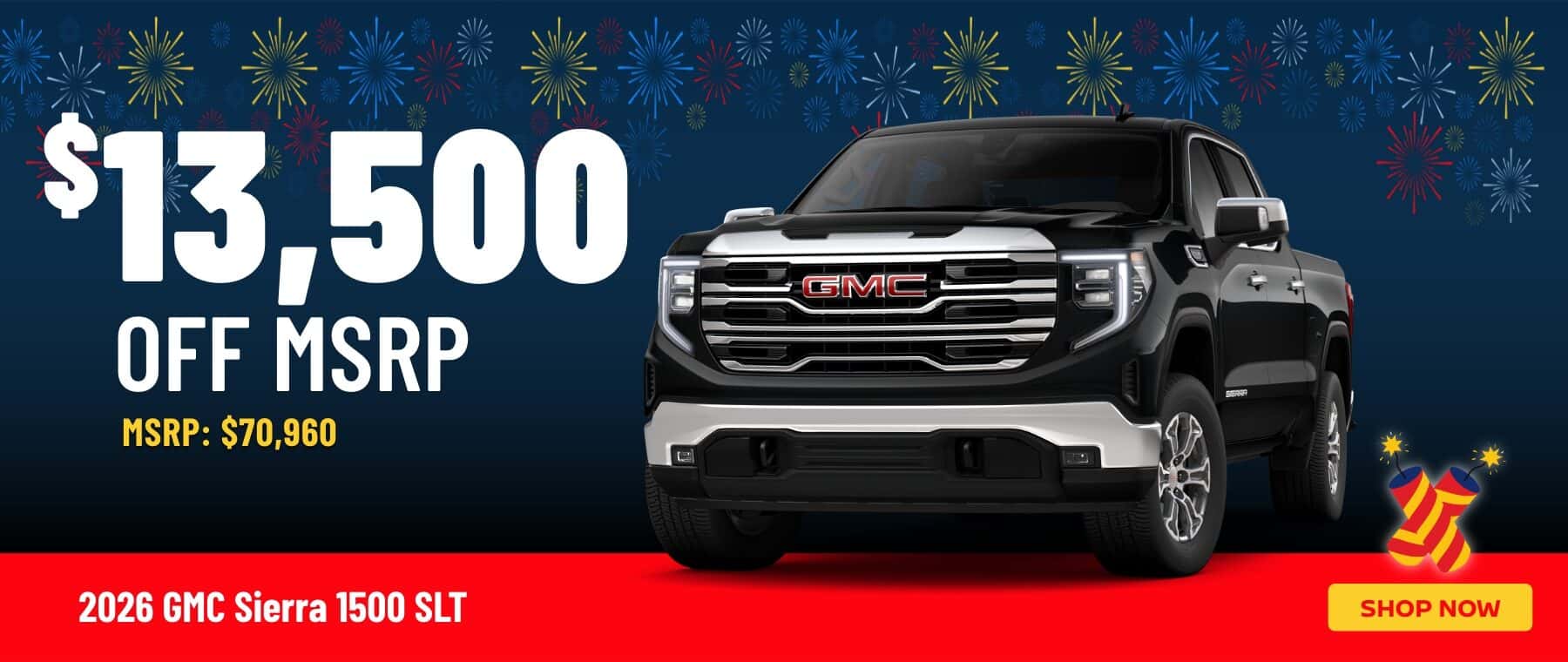 Gunn BGMC Sierra 1500 SLT sales banner
