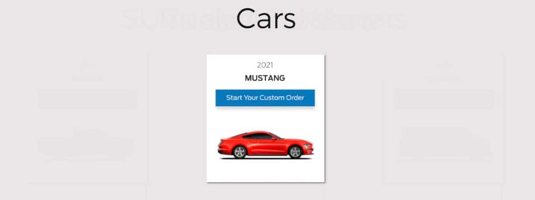Custom order your Ford