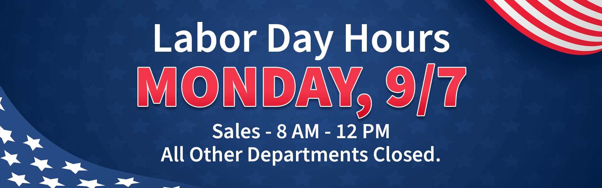 Labor Day hours