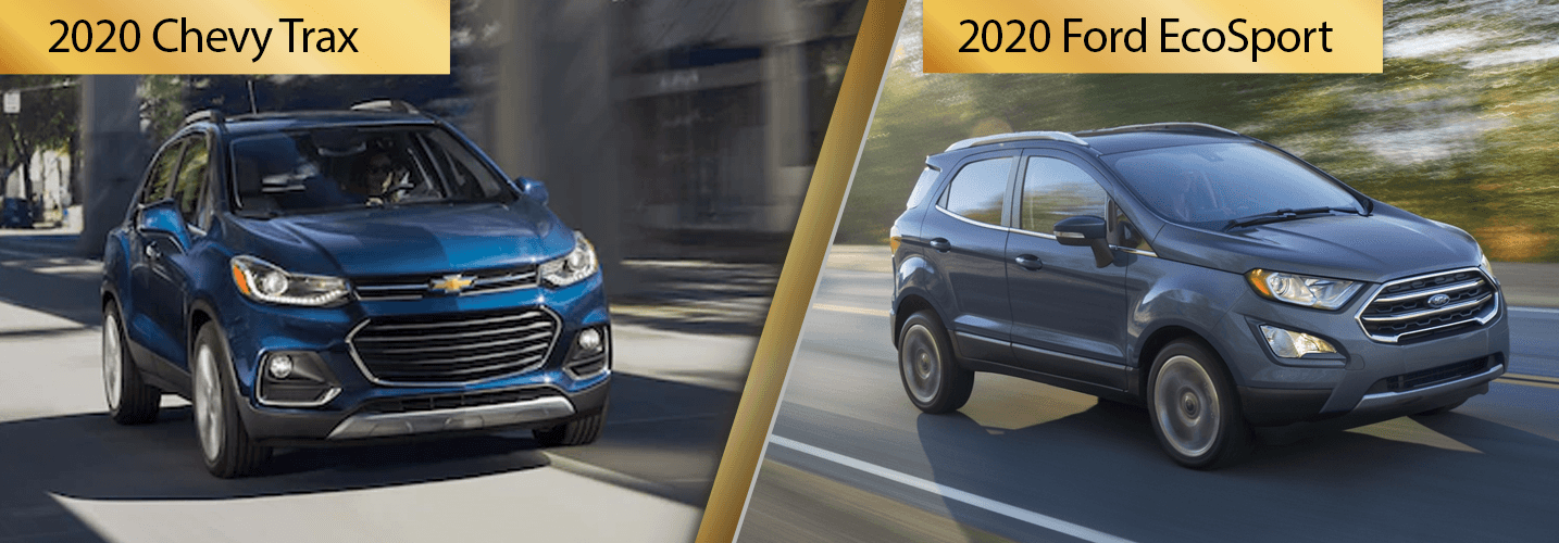 2020 Chevy Trax vs 2020 Ford EcoSport Comparisons