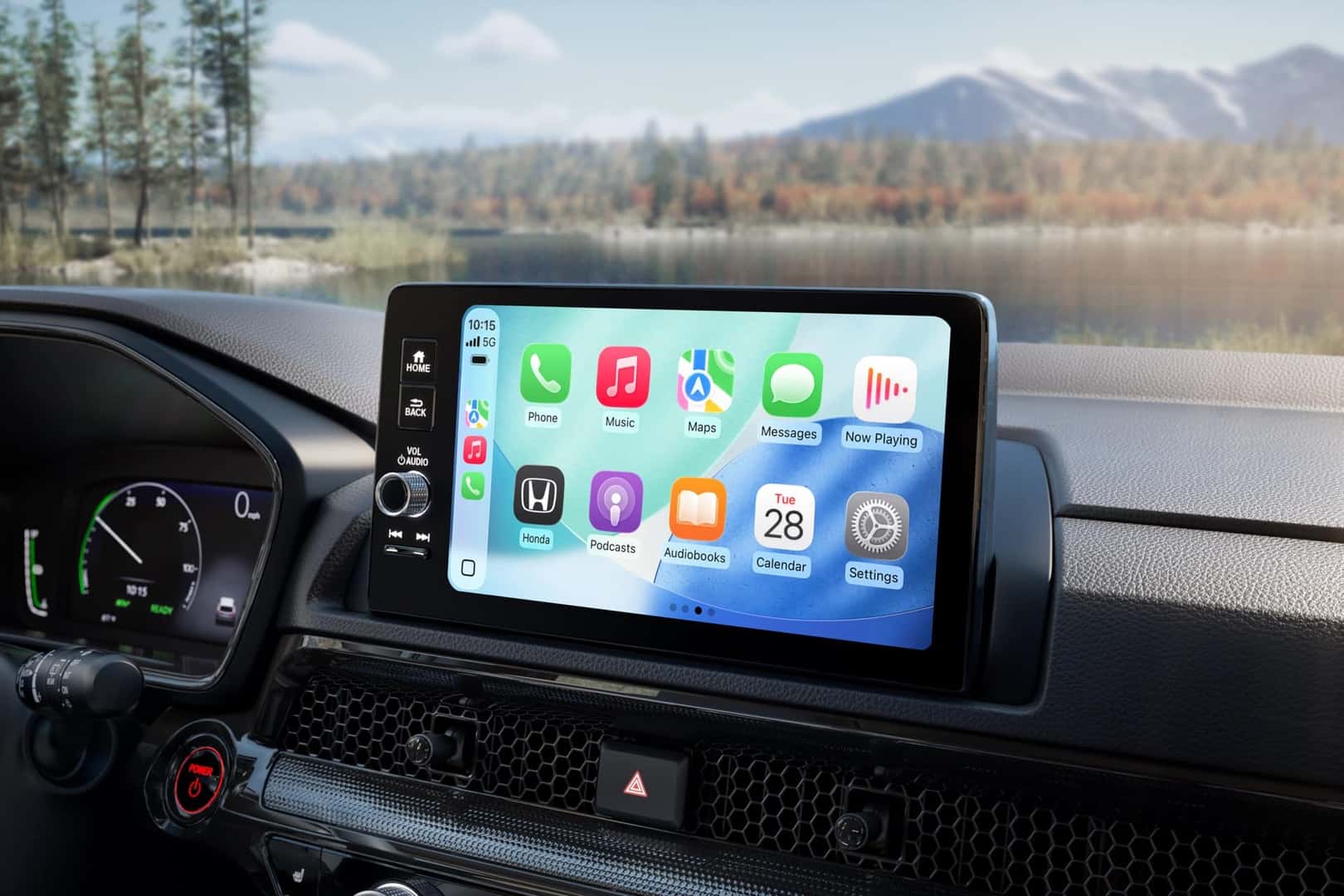 2027 Honda CR-V 9-inch touchscreen displaying Apple CarPlay