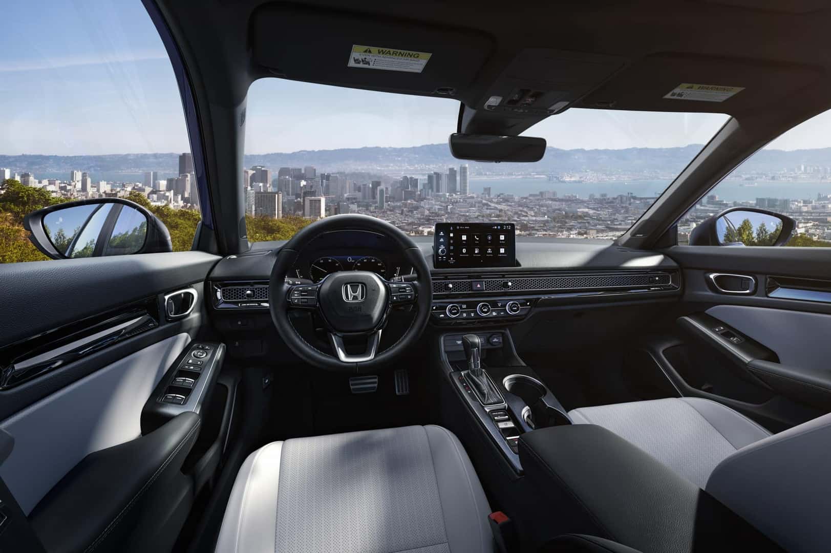 2027 Honda Civic Sedan Sport Touring Hybrid cabin and dashboard