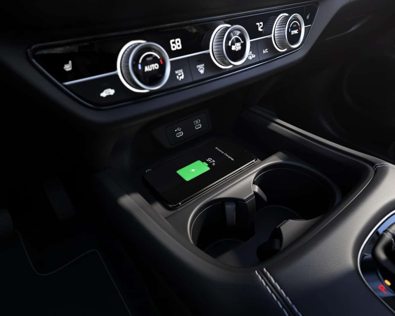 Compatible smartphone charging on the Honda HR-V wireless charging pad