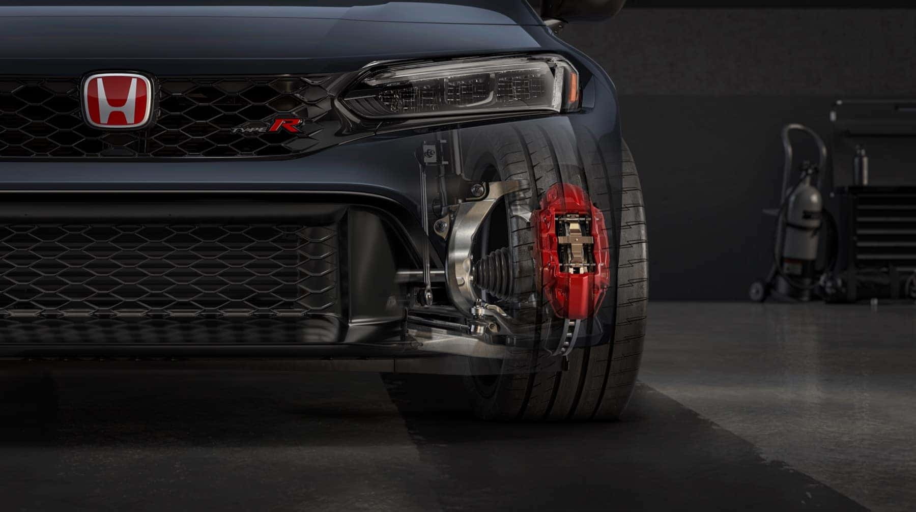 Official Honda cutaway visualization of the 2027 Civic Type R front brakes