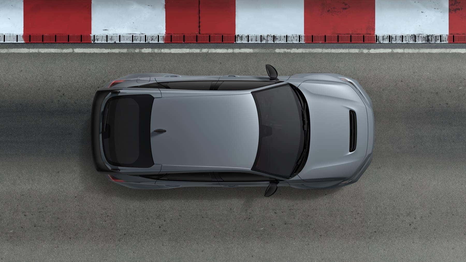 Overhead view of a 2027 Honda Civic Type R