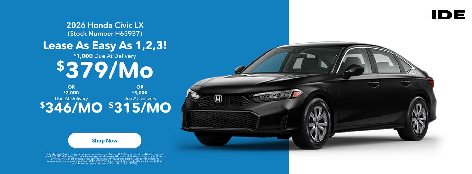 2026 Honda Civic Special