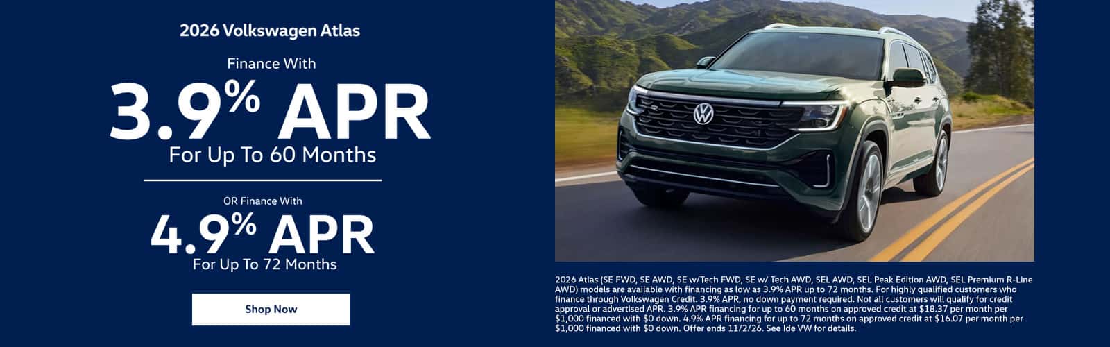 2026 Volkswagen Atlas