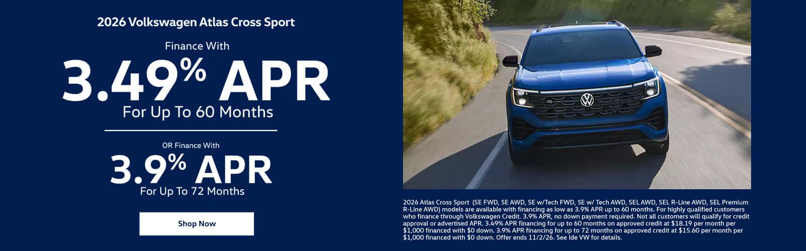 2026 Volkswagen Atlas Cross Sport