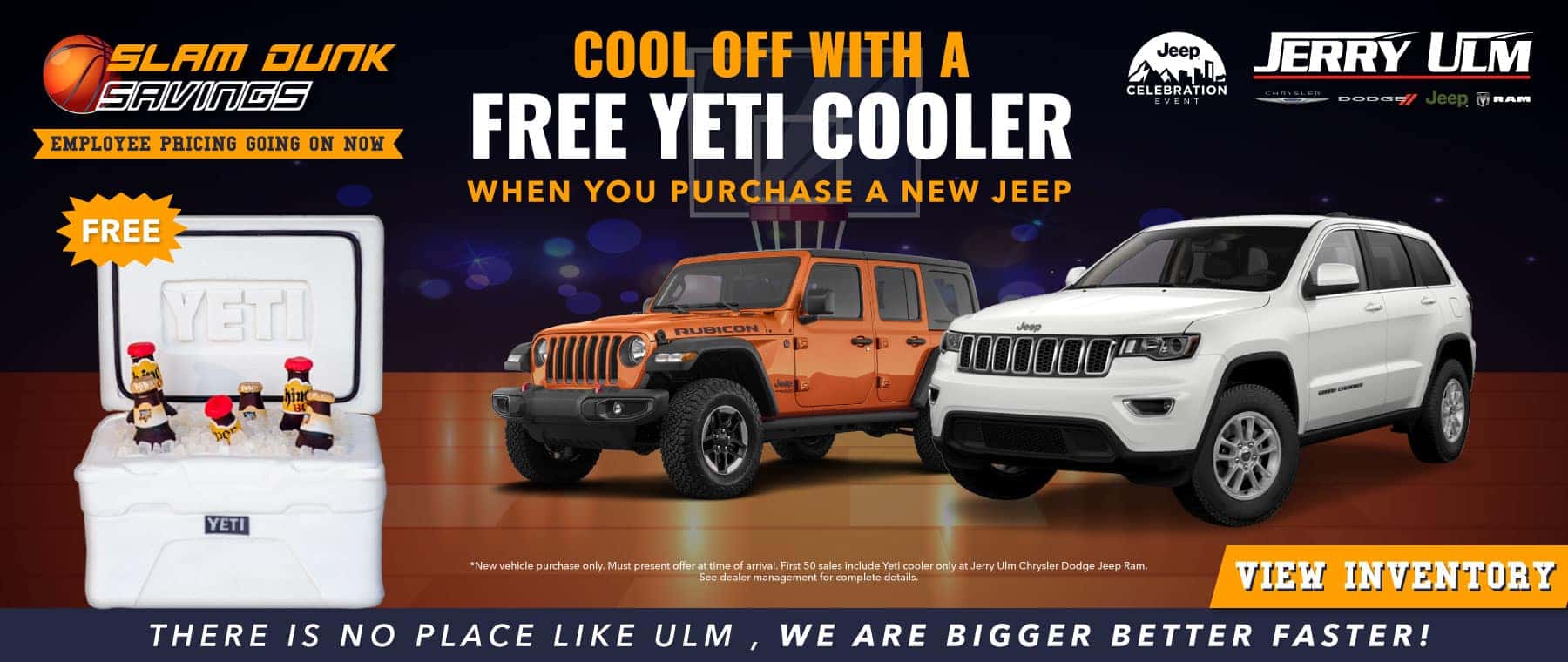 Free Yeti Cooler With Any New Jeep Purchase Jerry Ulm Chrysler, Dodge