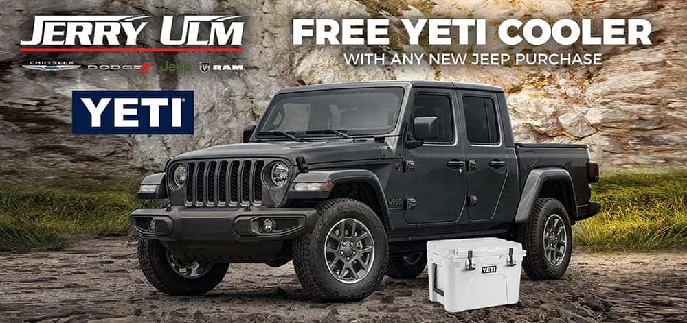 Free Yeti Cooler With Any New Jeep Purchase  Jerry Ulm Chrysler, Dodge,  Jeep, Ram Tampa