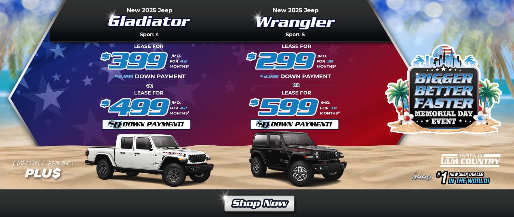 Revised—JerryUlmCDJR_Slide_Event_1800x663_Gladiator_Wrangler_05-25